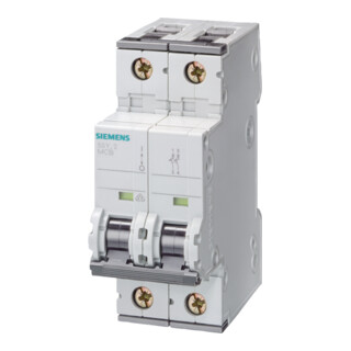 Siemens Dig.Industr. LS-Schalter C6A, 2pol, T=70, 10kA 5SY4206-7