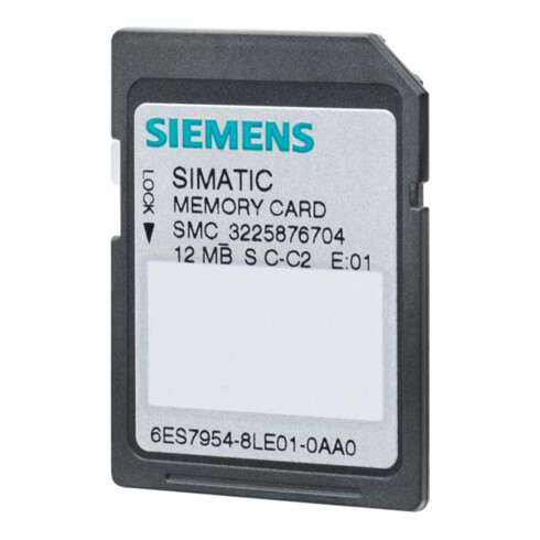 Siemens Dig.Industr. Memory Card 12MByte 3, 3V 6ES7954-8LE03-0AA0