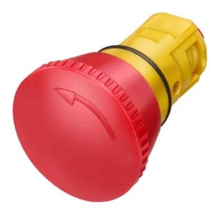 Siemens Élément de commande bouton-poussoir d’arrêt d’urgence champignon 3SB2000-1AC01 16 mm rond rouge