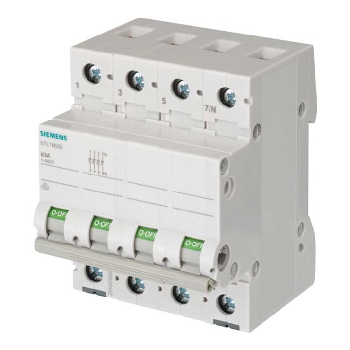 Siemens Indus.Sector Ausschalter 63A,3pol.+N 5TL1663-0