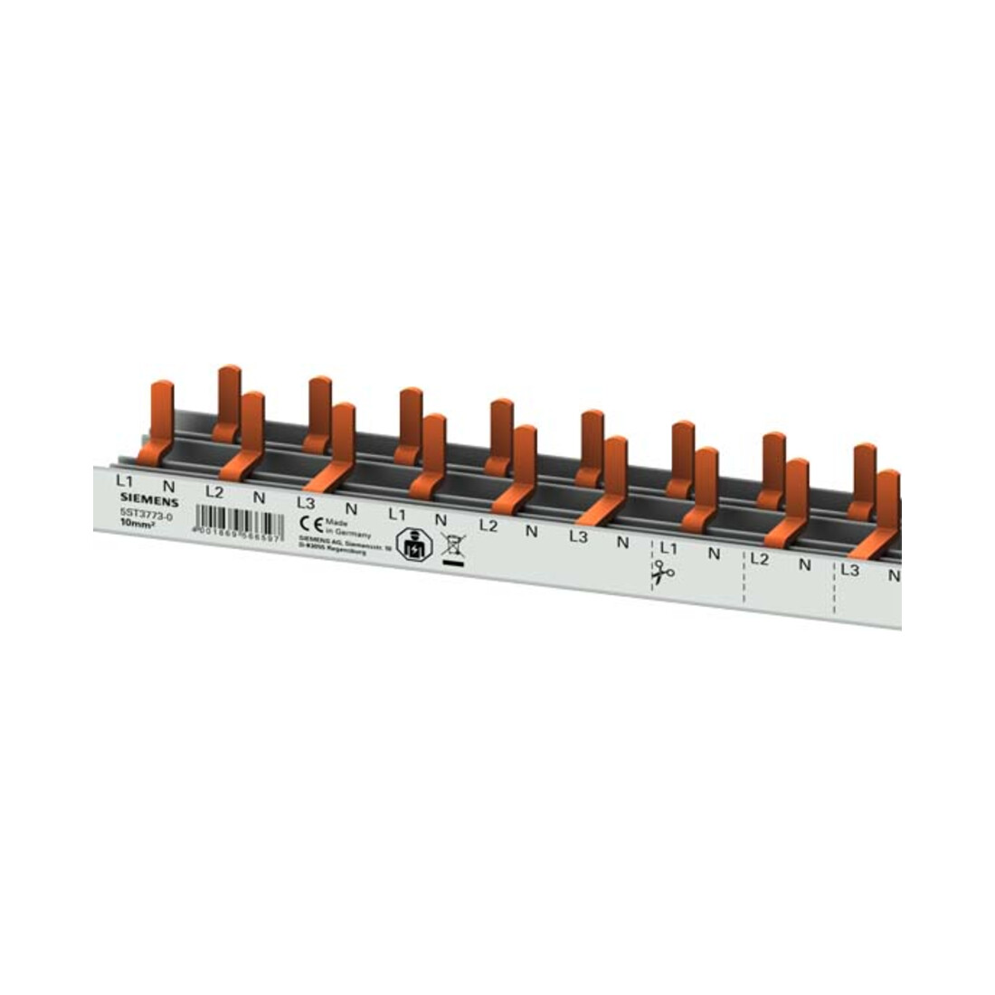 Siemens Indus.Sector Barrette de connexion 10qmm, 1000mm 5ST3773-0