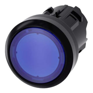 Siemens Indus.Sector Bouton-poussoir 22 mm, rond, bleu 3SU1001-0AB50-0AA0