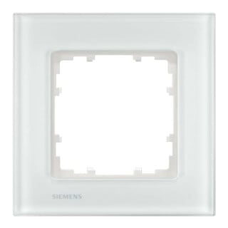Siemens Indus.Sector Cadre 1-fach Delta Miro verre, blanc 5TG1201-1