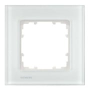 Siemens Indus.Sector Cadre 1-fach Delta Miro verre, blanc 5TG1201-1-1