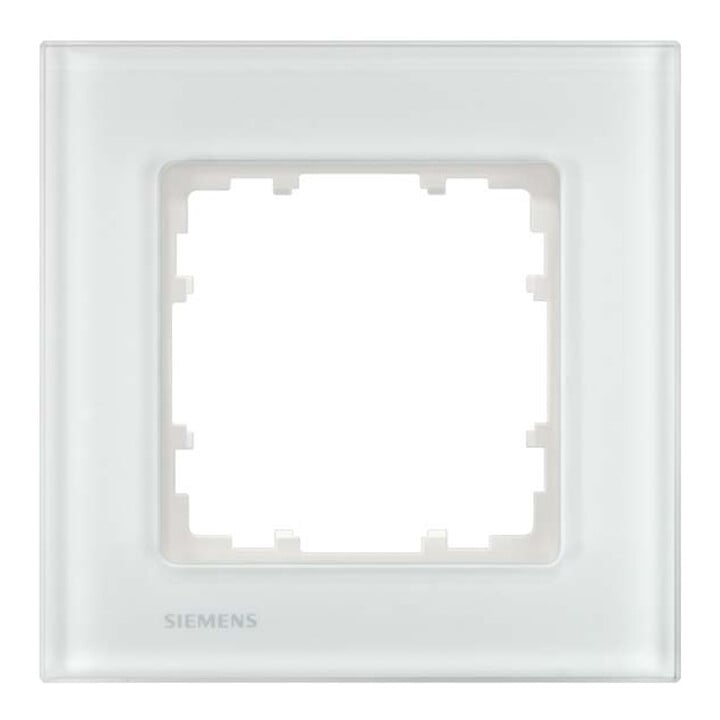 Siemens Indus.Sector Cadre 1-fach Delta Miro verre, blanc 5TG1201-1
