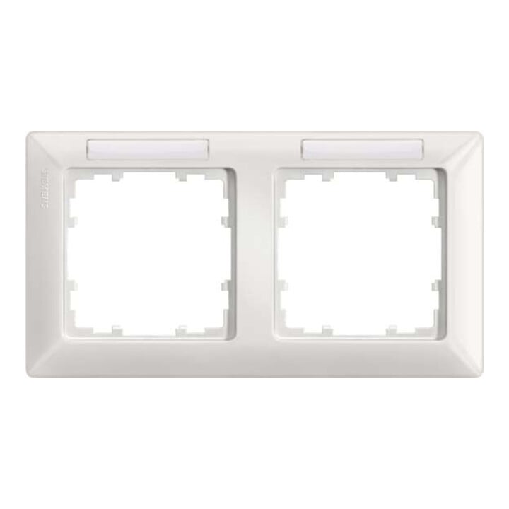Siemens Indus.Sector Cadre 2-fach 151x80mm ti/ws 5TG2552-1