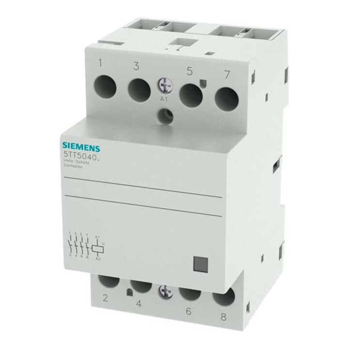 Siemens Indus.Sector Contacteur d'installation 40A, 4 pôles, 230VAC 5TT5840-0