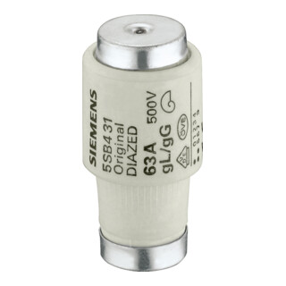 Siemens Indus.Sector Diazed-Sicherungseinsatz gG DIII 50A 500V 5SB4211