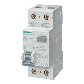 Siemens Indus.Sector Disjoncteur FI/LS Type A, 30mA, B10 5SU1356-6KK10