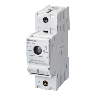 Siemens Indus.Sector Disjoncteur-sectionneur Neozed D02, 1 pôle, P=70 mm 5SG7113