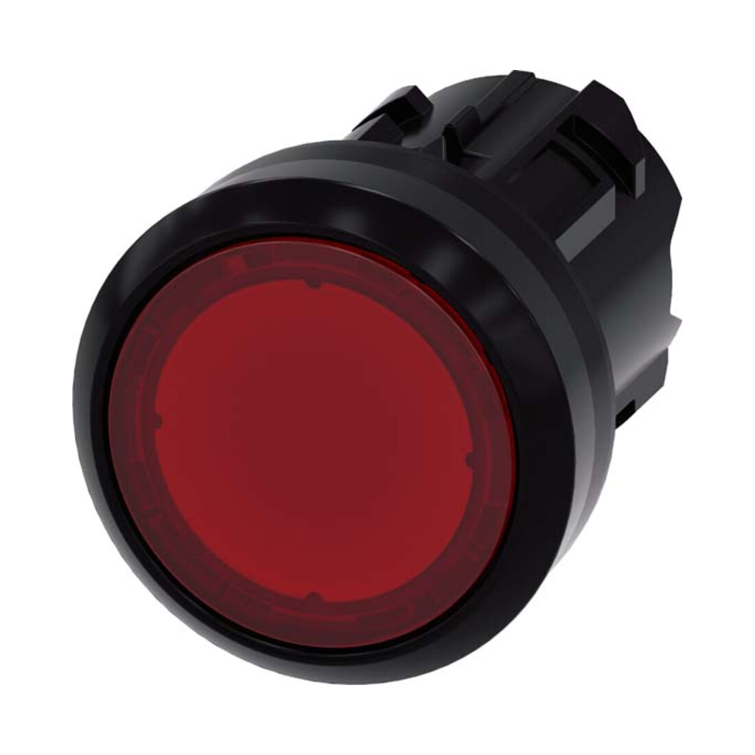 Siemens Indus.Sector Drucktaster 22mm, rund, rot 3SU1001-0AA20-0AA0