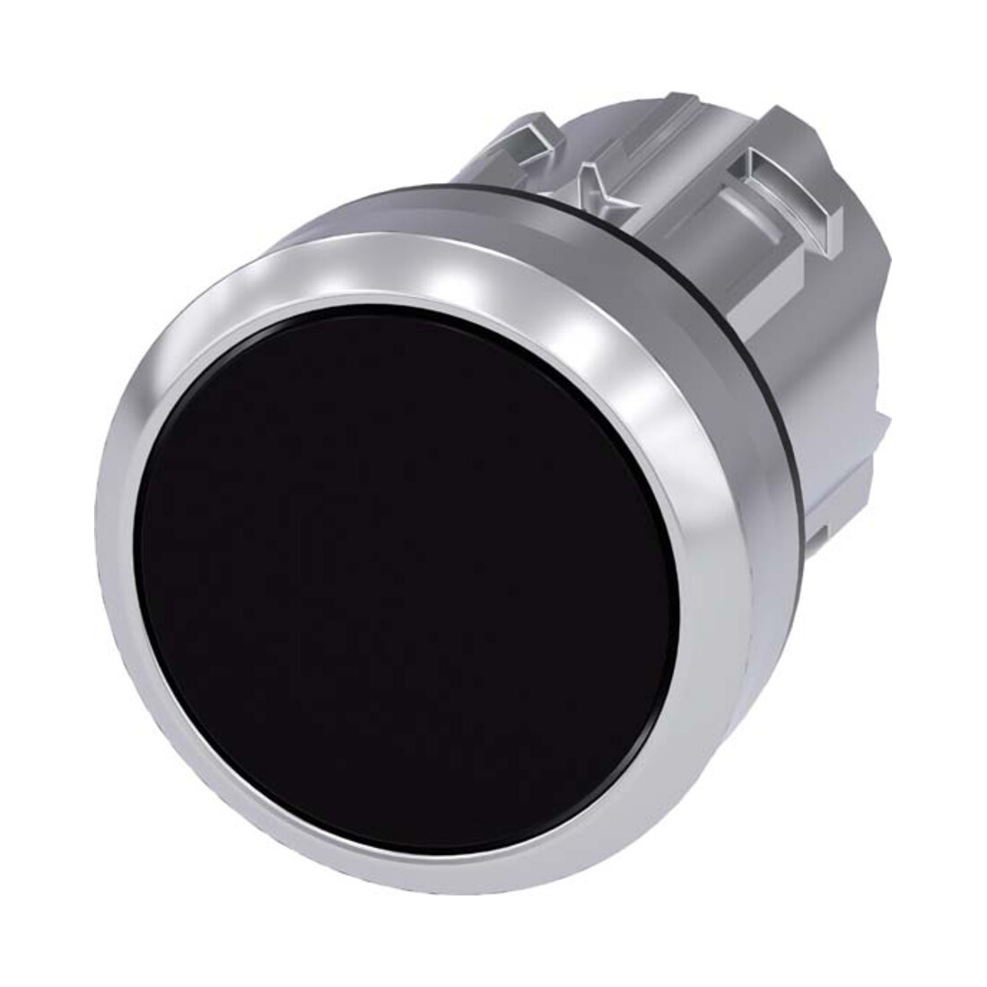 Siemens Indus.Sector Drucktaster 22mm, rund, schwarz 3SU1050-0AB10-0AA0