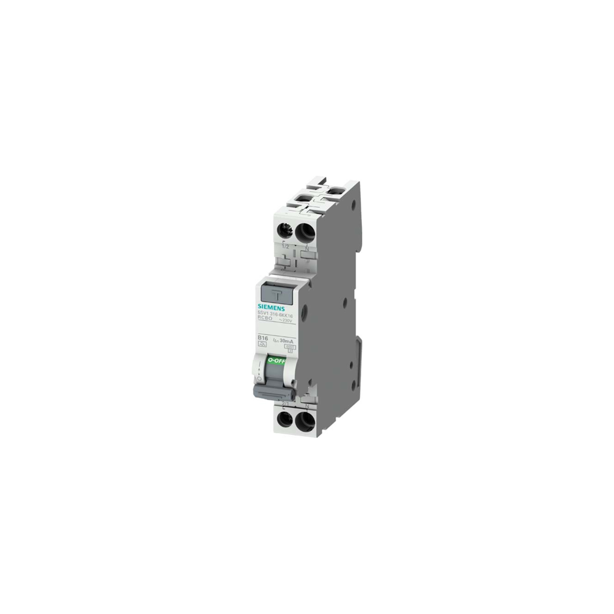 Siemens Indus.Sector FI/LS-Schalter kompakt Typ A, 30mA, B13 5SV1316-6KK13