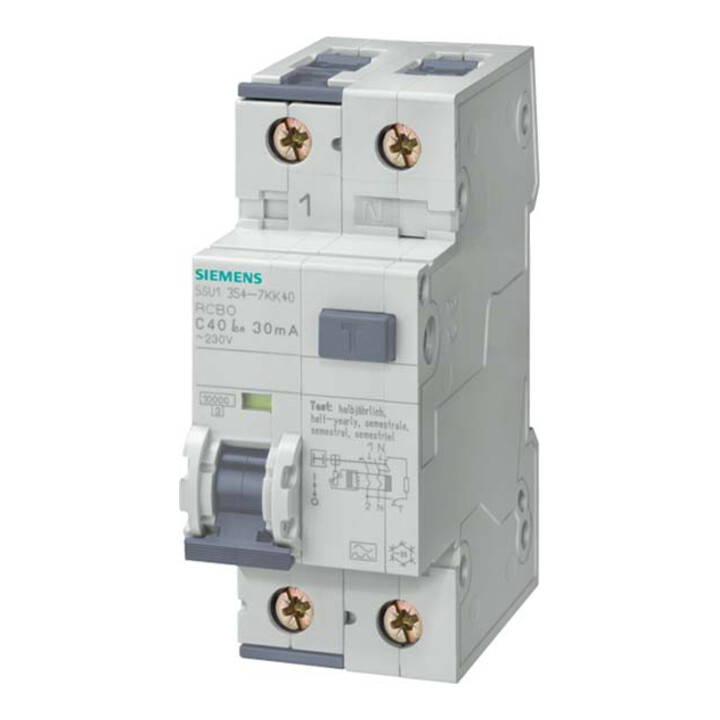 Siemens Indus.Sector FI/LS-Schalter Typ A, 30mA, C10 5SU1354-7KK10