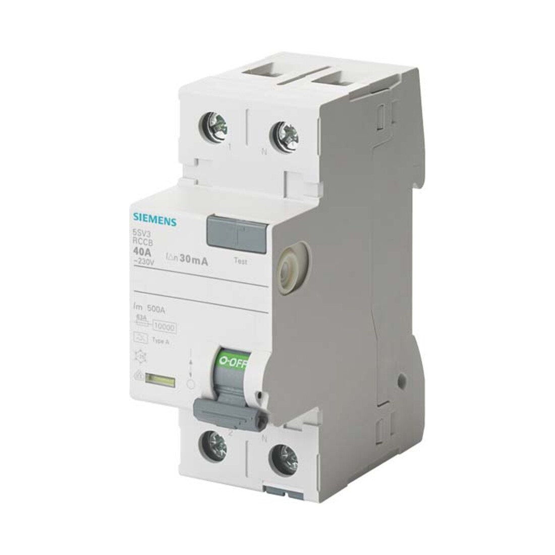 Siemens Indus.Sector FI-Schutzschalter Typ A, 30mA , 63A 5SV3316-6