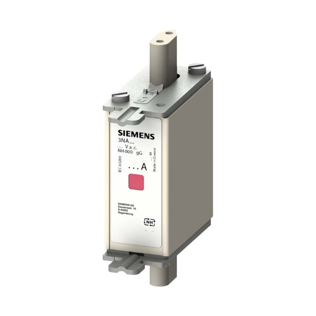 Siemens Indus.Sector Fusible NH G000 25A 500AC/250DC 3NA7810