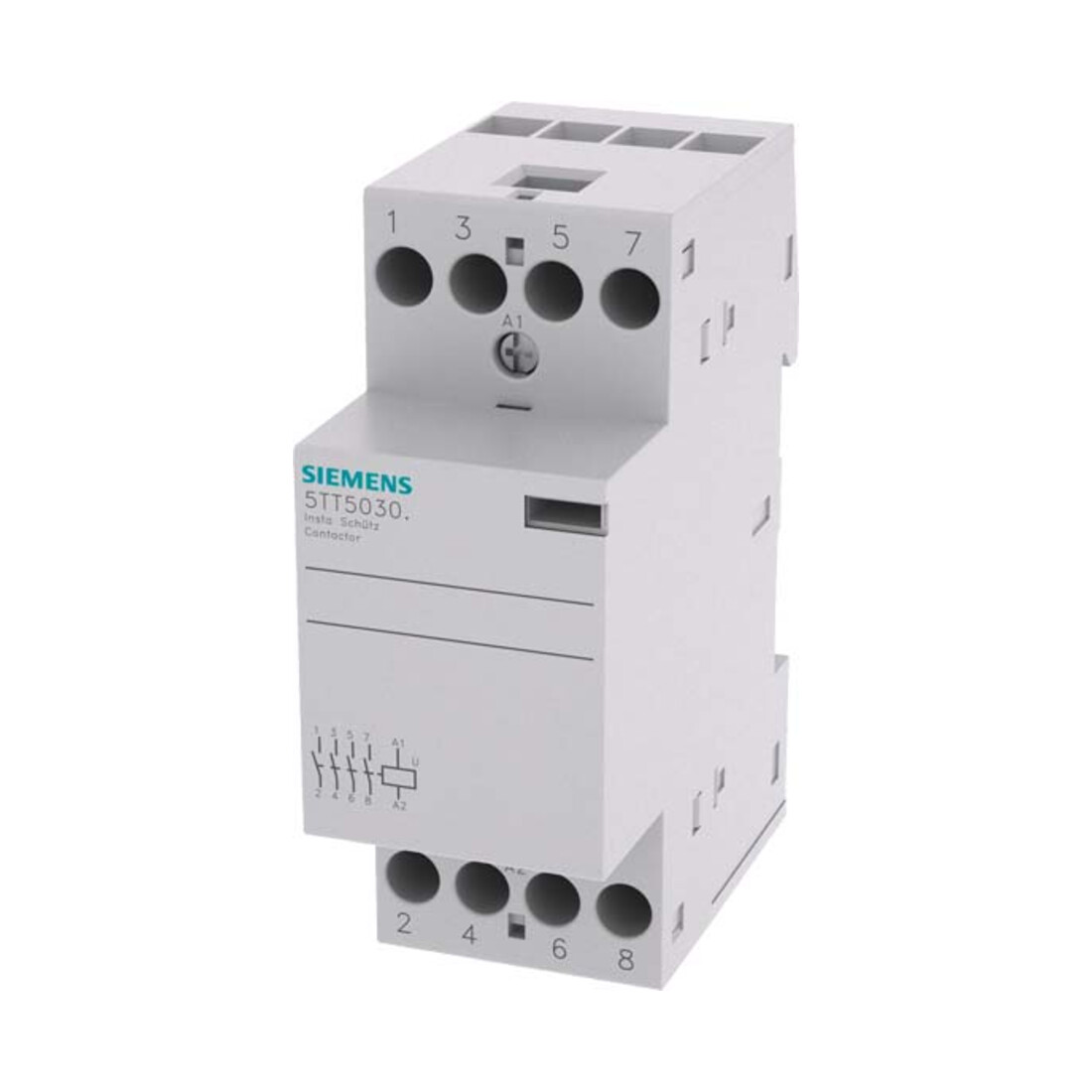 Siemens Indus.Sector Installationsschütz 4S 230VAC 25A 24ACDC 5TT5030-2