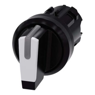Siemens Indus.Sector Interrupteur à bouton moleté 22 mm, rond, noir 3SU1002-2BM60-0AA0
