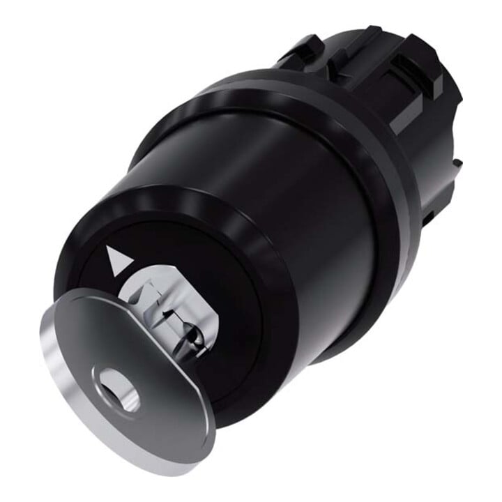 Siemens Indus.Sector Interrupteur à clé 22 mm, retrait de clé 3SU1000-5BF11-0AA0