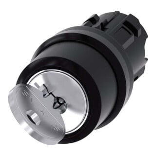 Siemens Indus.Sector Interrupteur à clé RONIS avec extraction de clé O 3SU1000-4BC01-0AA0