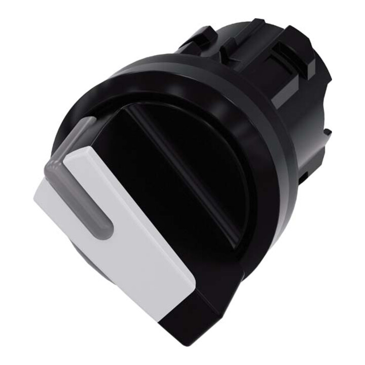 Siemens Indus.Sector Interrupteur à manette 22 mm, rond, noir 3SU1002-2BC60-0AA0
