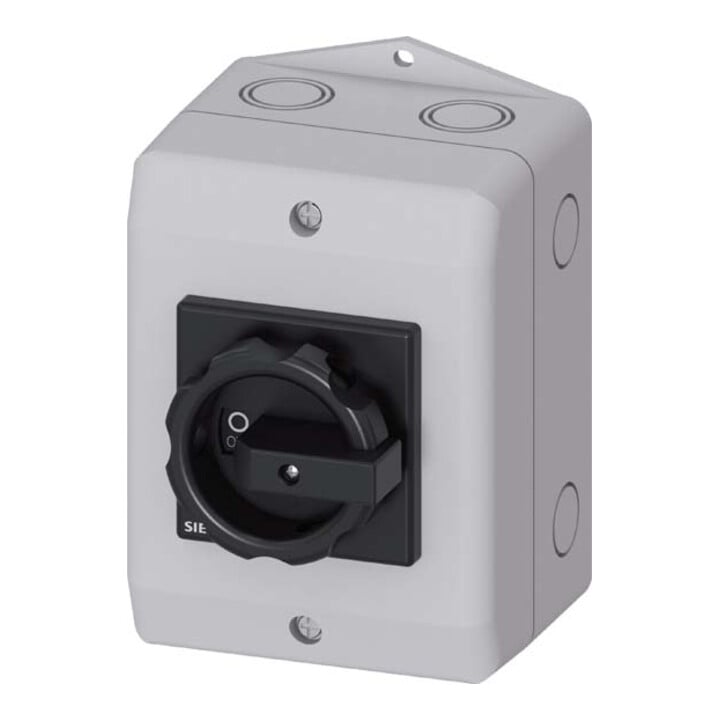 Siemens Indus.Sector Interrupteur principal/d'arrêt d'urgence 1N+1PE 3p. 16A 7,5kW 3LD2064-0TB51
