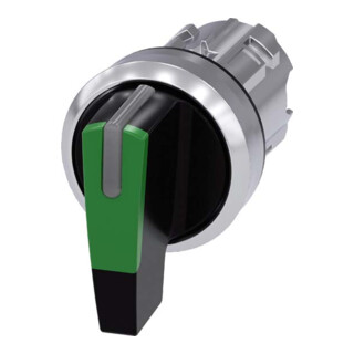 Siemens Indus.Sector Knebelschalter 22mm, rund, grün 3SU1052-2CM40-0AA0