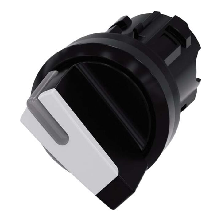 Siemens Indus.Sector Knebelschalter 22mm, rund, schwarz 3SU1002-2BC60-0AA0