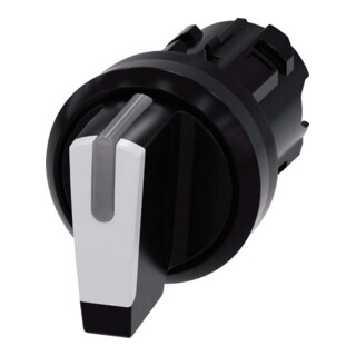 Siemens Indus.Sector Knebelschalter 22mm, rund, schwarz 3SU1002-2BN60-0AA0