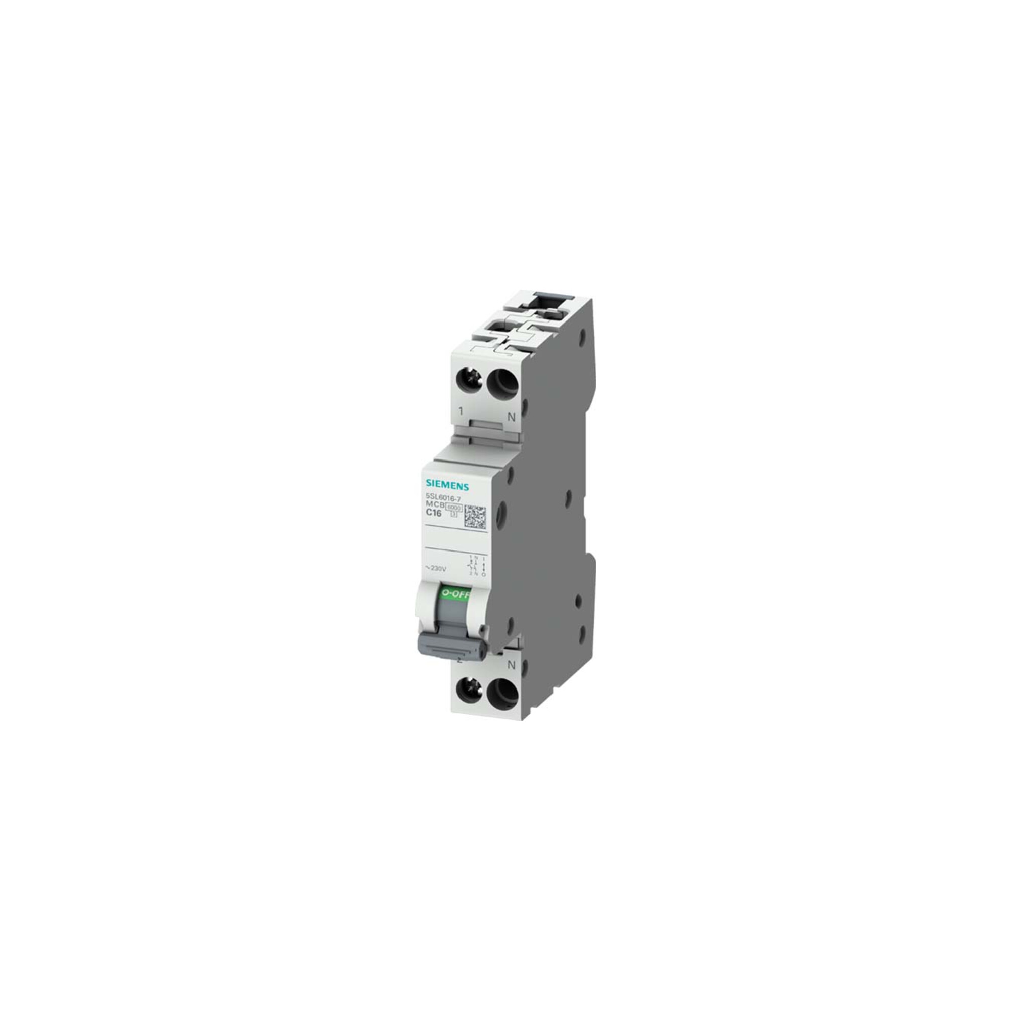 Siemens Indus.Sector Leitungsschutzschalter 230V 6kA 1+N-polig 5SL6016-6