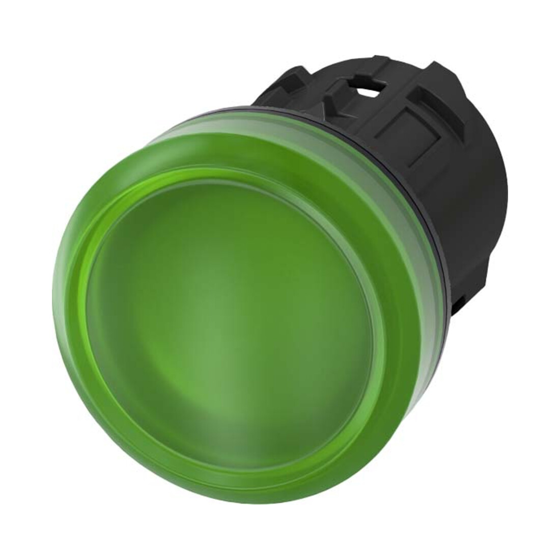 Siemens Indus.Sector Leuchtmelder grün 22mm, rund, 3SU1001-6AA40-0AA0