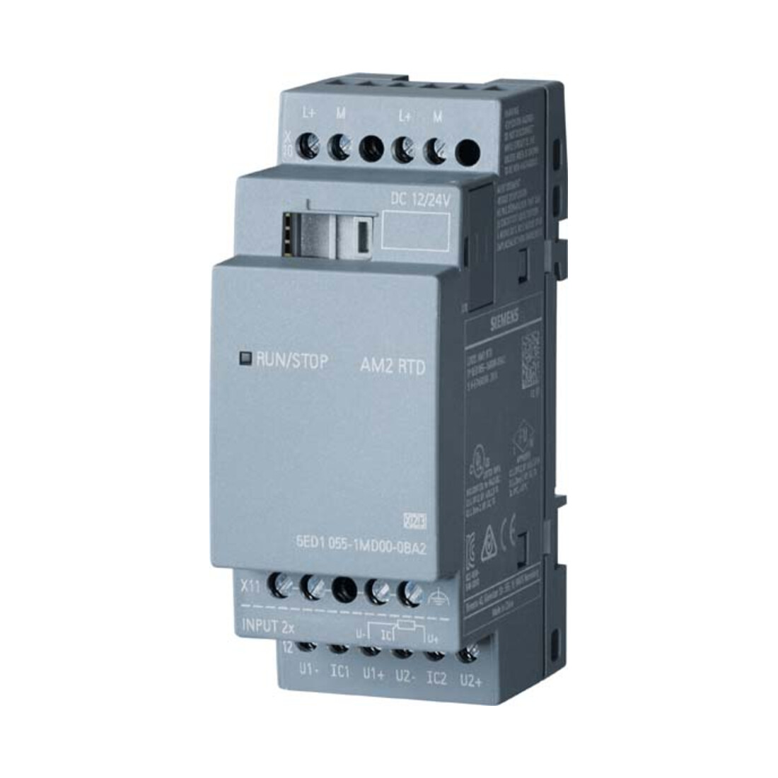 Siemens Indus.Sector LOGO!8 AM2 RTD Erw.modul 2AE, -50-+200°C 6ED1055-1MD00-0BA2