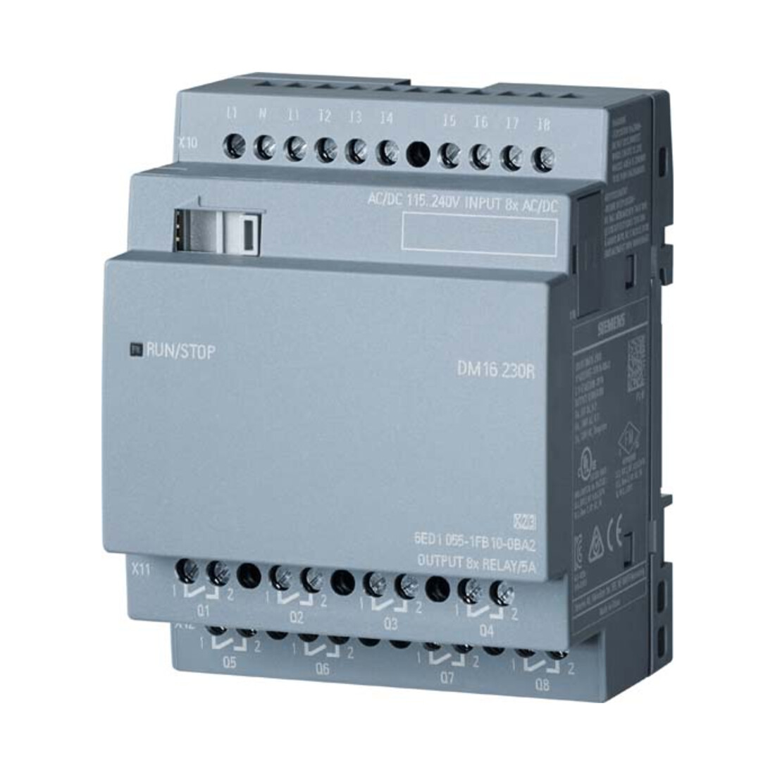 Siemens Indus.Sector LOGO!8 DM16 230R Erw.modul 4TE, 8DE/8DA 6ED1055-1FB10-0BA2