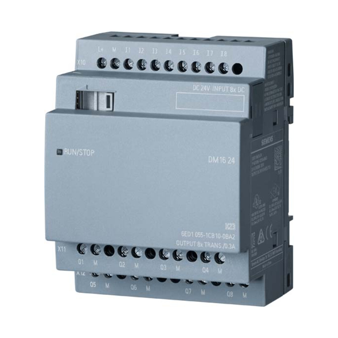 Siemens Indus.Sector LOGO!8 DM16 24 Erw.modul 4TE, 8DE/8DA 6ED1055-1CB10-0BA2