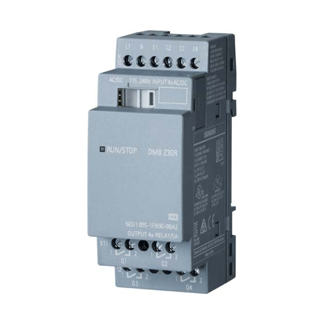 Siemens Indus.Sector LOGO!8 DM8 230R Erw.modul 4 DE/4 DA 6ED1055-1FB00-0BA2