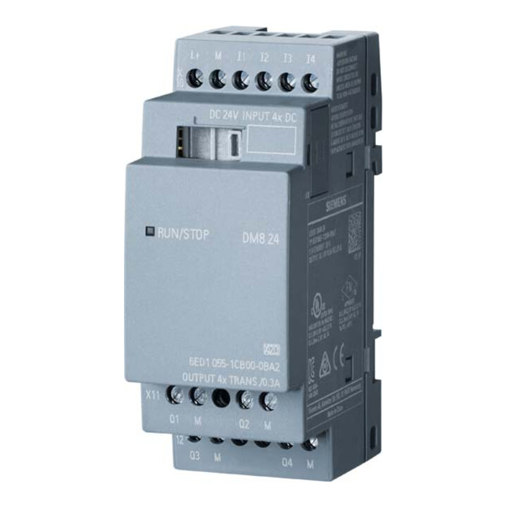 Siemens Indus.Sector LOGO!8 DM8 24 Module d’extension 4 E/S numériques 4 E/S analogiques 6ED1055-1CB00-0BA2