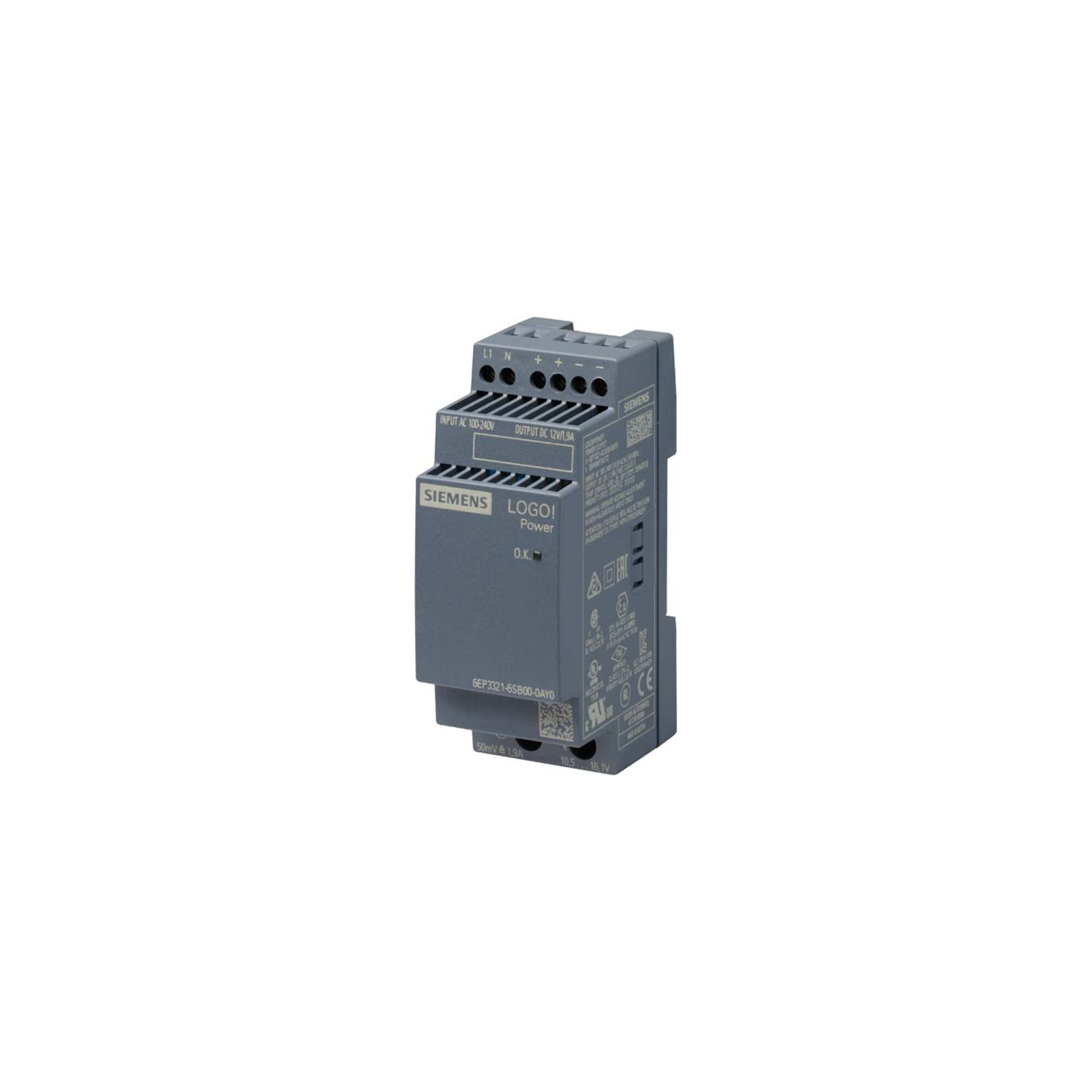 Siemens Indus.Sector LOGO!POWER 12V/1,9A 6EP3321-6SB00-0AY0