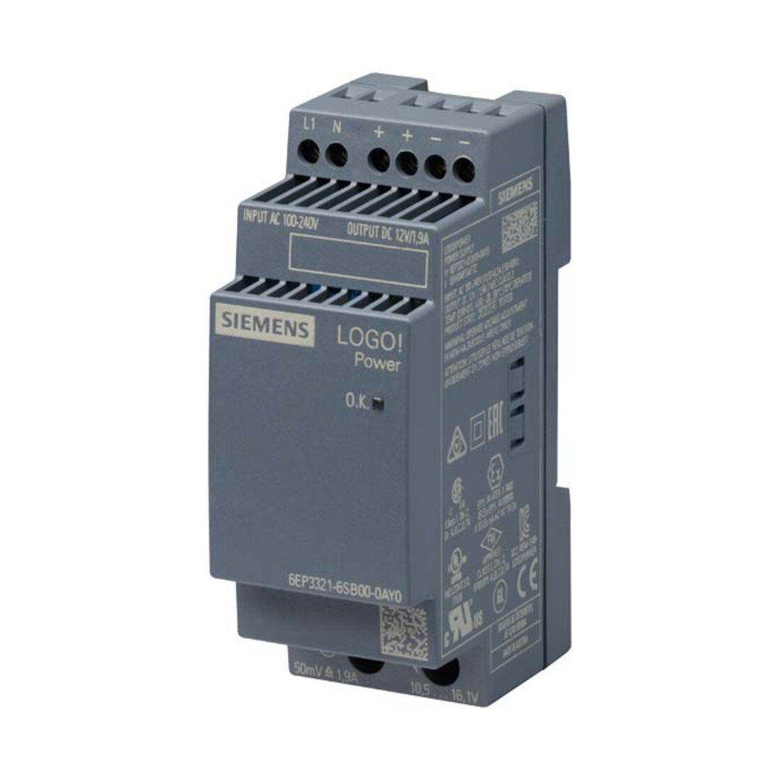 Siemens Indus.Sector LOGO!POWER 12V/1,9A 6EP3321-6SB00-0AY0