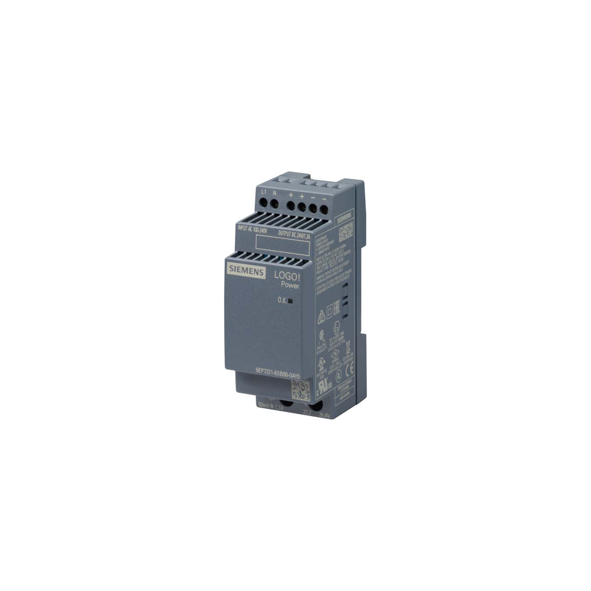 Siemens Indus.Sector LOGO!POWER 24V/1,3A 6EP3331-6SB00-0AY0