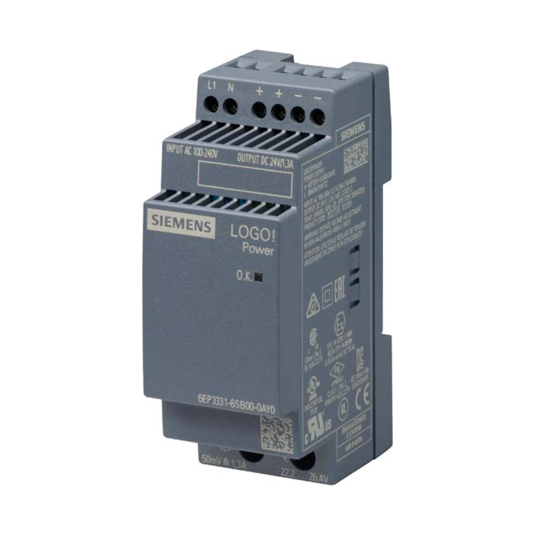 Siemens Indus.Sector LOGO!POWER 24V/1,3A 6EP3331-6SB00-0AY0