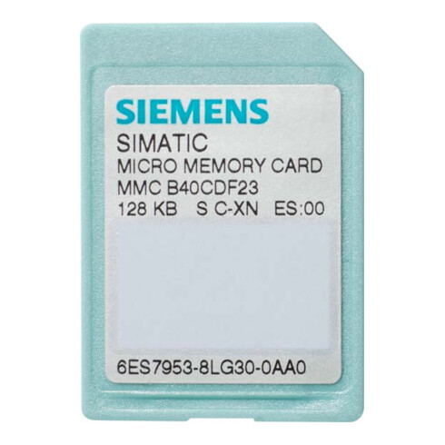 Siemens Indus.Sector Memory-Micro-Card S7 512KByte 6ES7953-8LJ31-0AA0