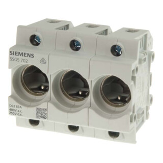 Siemens Indus.Sector Neozed-Sicherungssockel Gr.D01, 3-polig 5SG5302