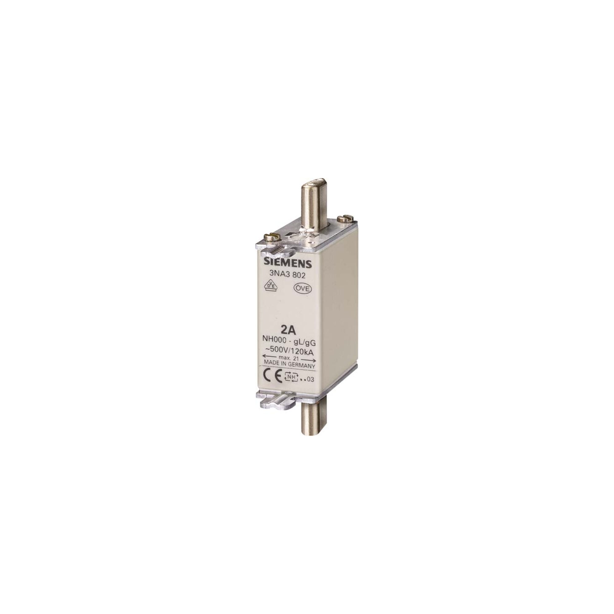 Siemens Indus.Sector NH-Sicherungseinsatz G000 25A 500AC/250DC 3NA3810