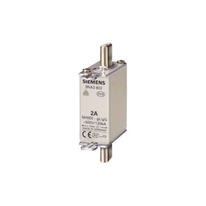 Siemens Indus.Sector NH-Sicherungseinsatz G000 63A 500AC250VDC 3NA3822