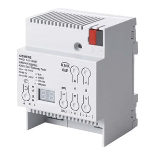 Siemens Indus.Sector Passerelle KNX/Dali 2x64 Dali EVG 5WG1141-1AB31