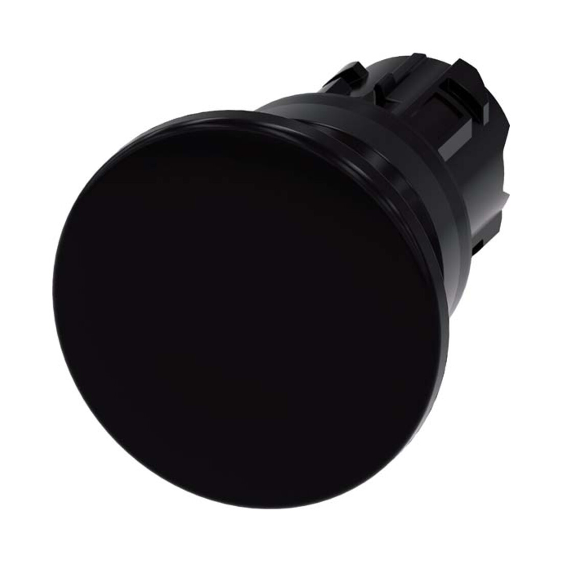 Siemens Indus.Sector Pilzdrucktaster 22mm, rund, schwarz 3SU1000-1BD10-0AA0