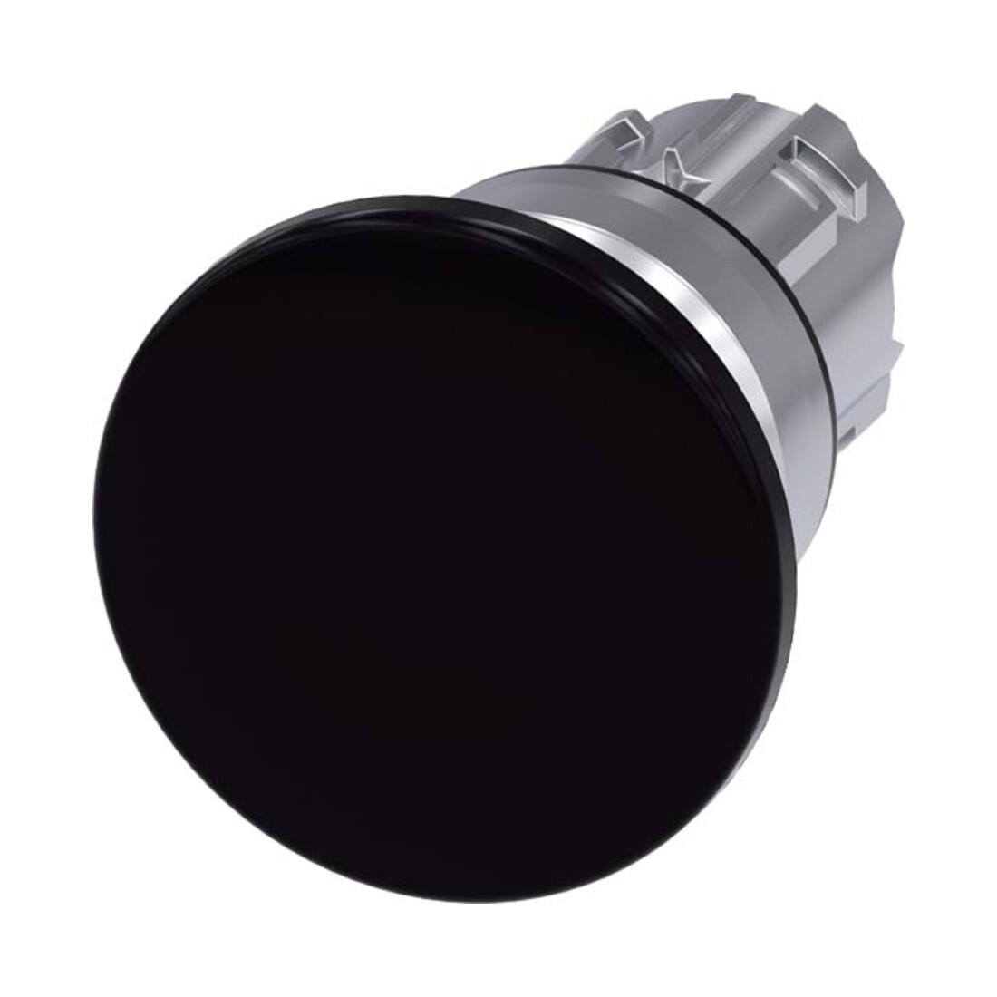 Siemens Indus.Sector Pilzdrucktaster 22mm, rund, schwarz 3SU1050-1BD10-0AA0