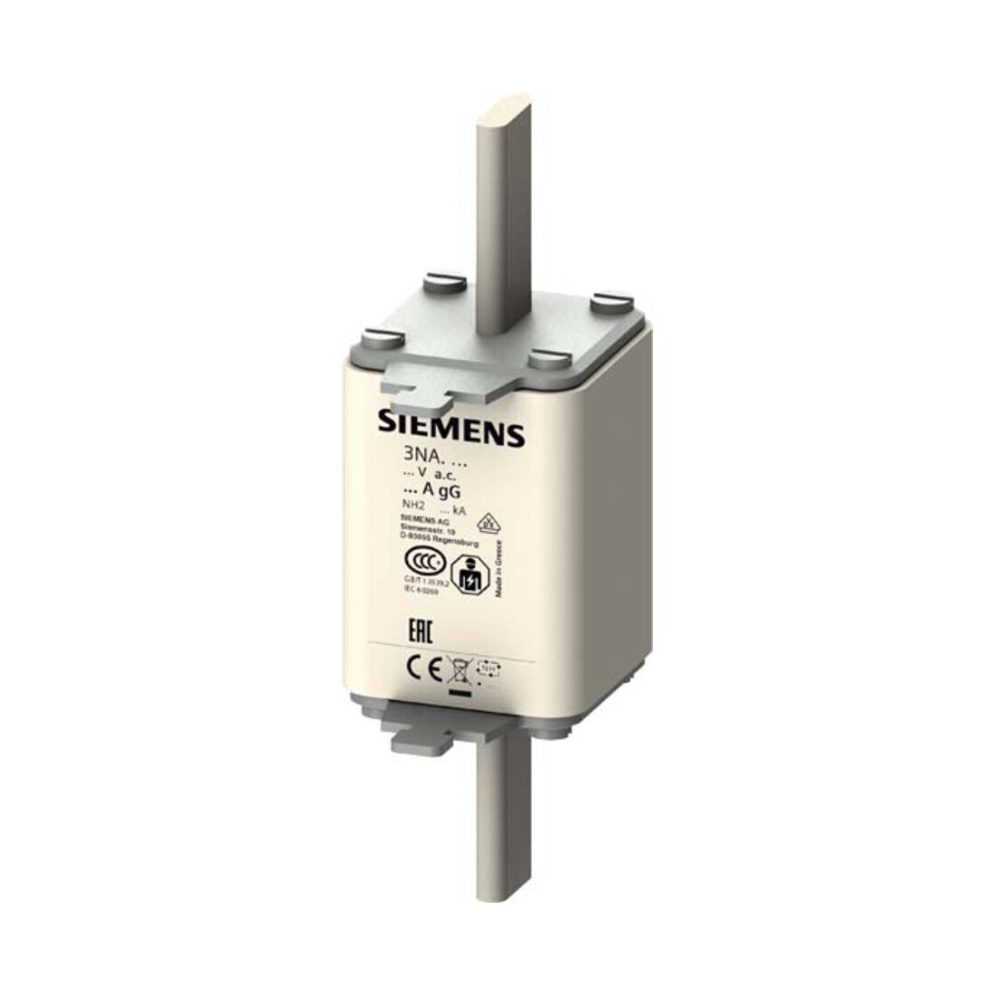 Siemens Indus.Sector Porte-fusible NH G2 125A 500AC/440VDC 3NA3232