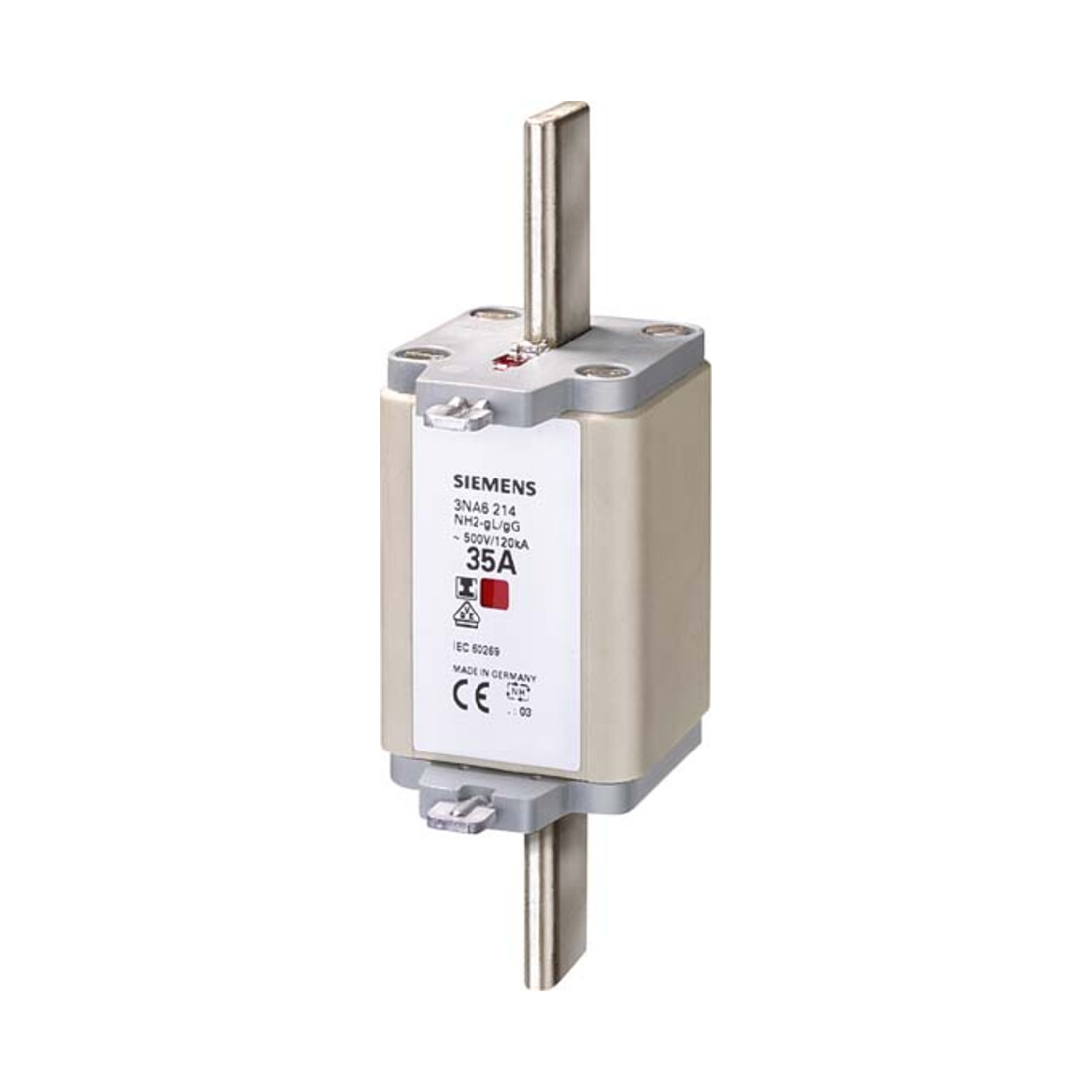 Siemens Indus.Sector Porte-fusible NH G2 250A 500AC/440VDC 3NA6244