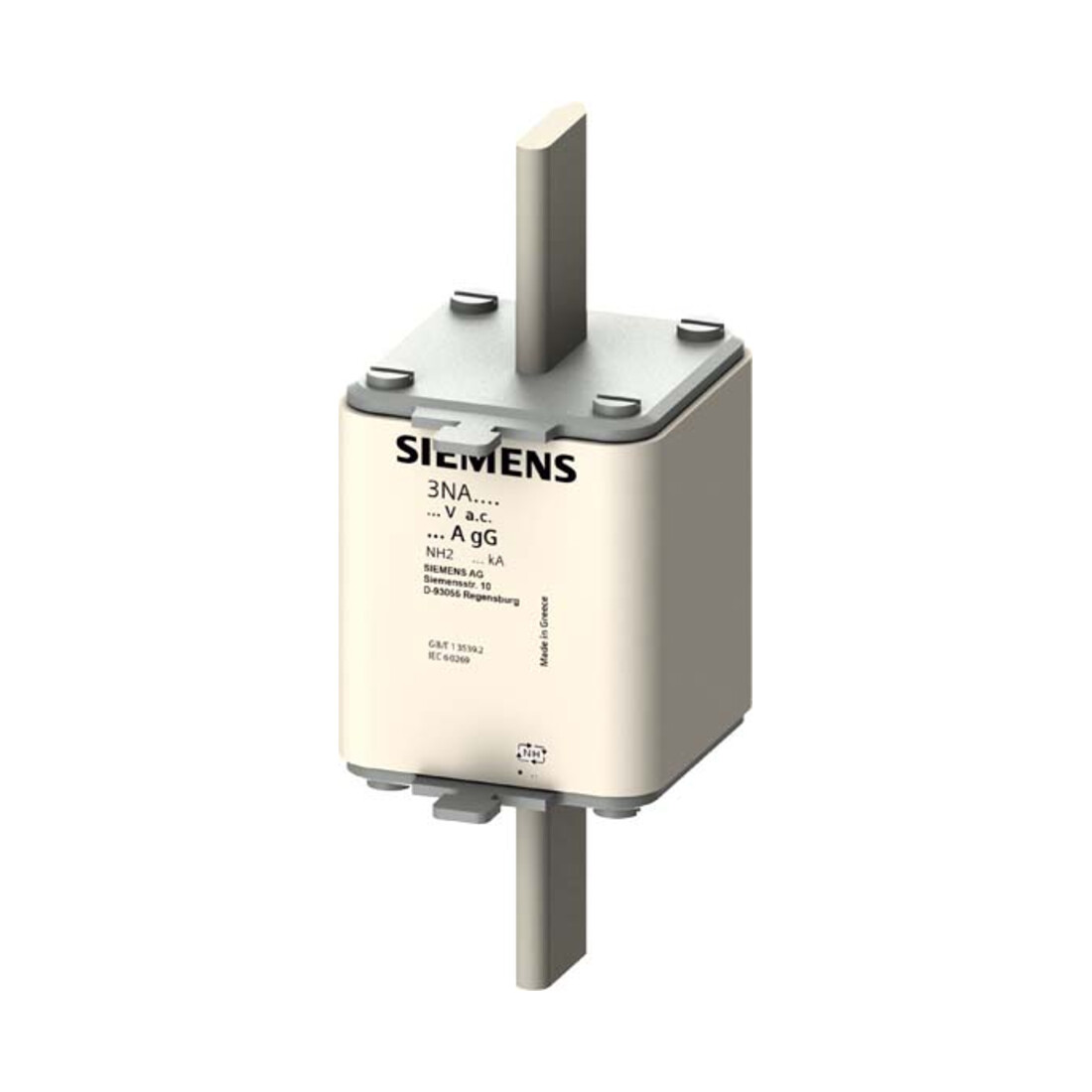 Siemens Indus.Sector Porte-fusible NH G2 315A 500AC/440VDC 3NA3252